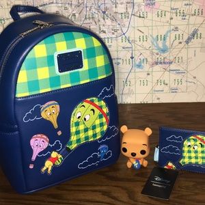 Loungefly Winnie the Pooh backpack and cardholder